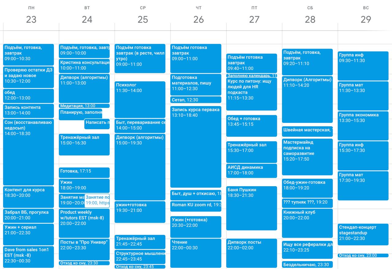 Продуктивная неделя с коучем против лени image preview